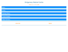 Tablet Screenshot of bridgemarysurgery.co.uk